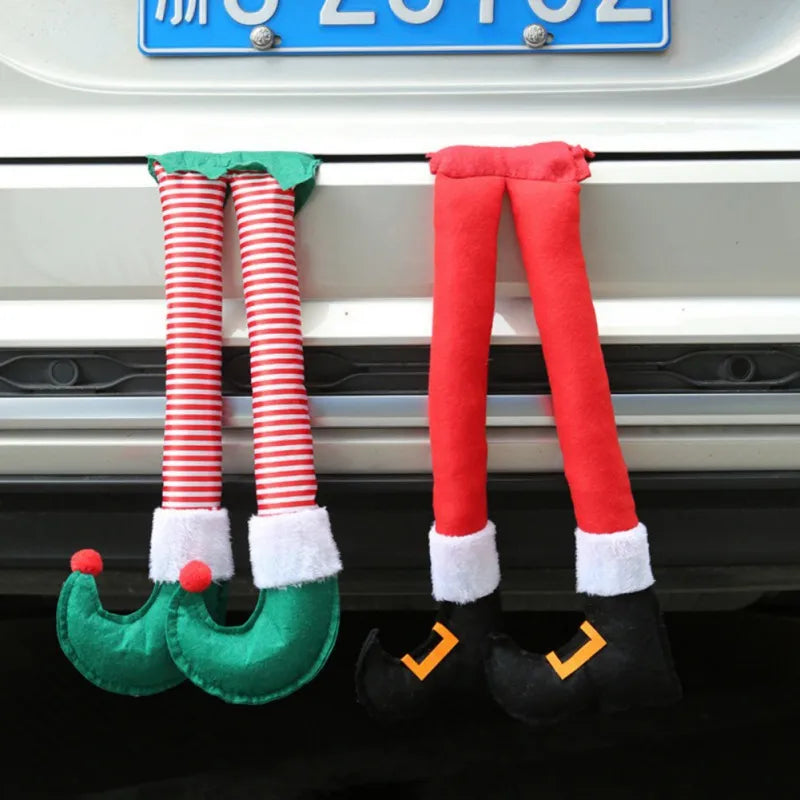 Elf & Santa Claus Legs Ornament