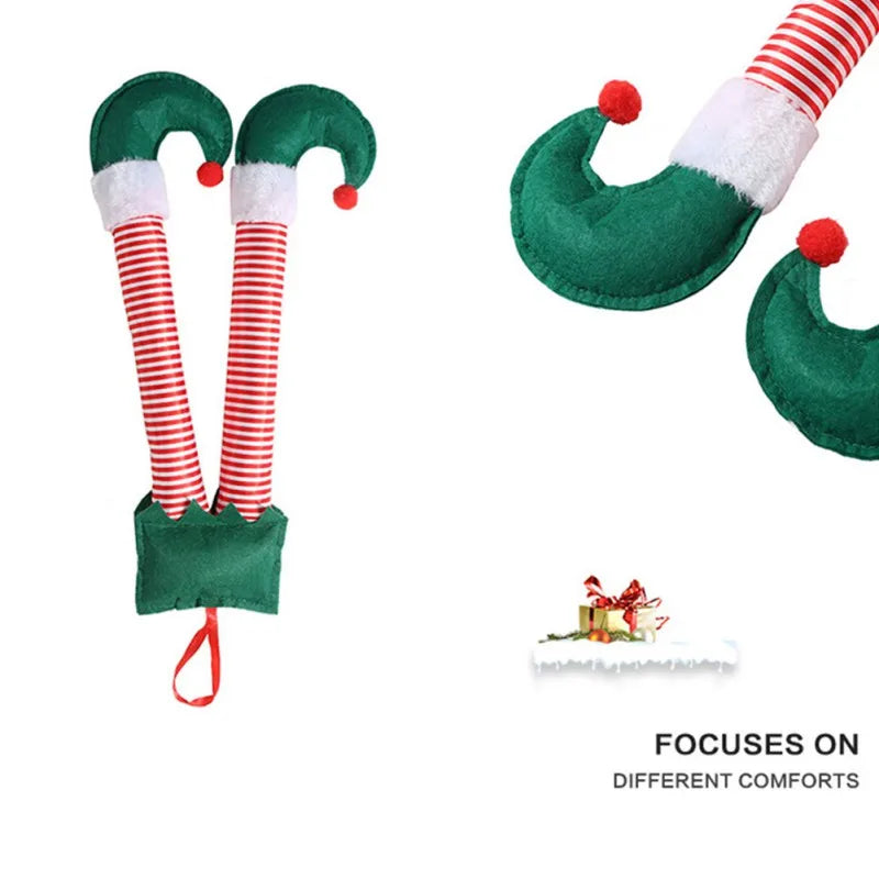 Elf & Santa Claus Legs Ornament