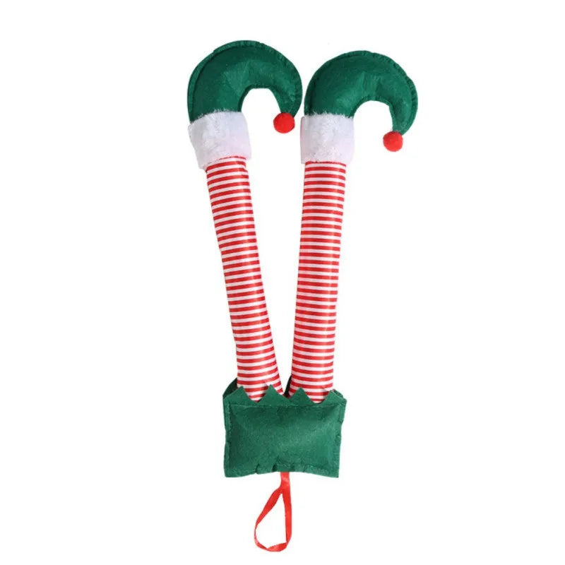 Elf & Santa Claus Legs Ornament