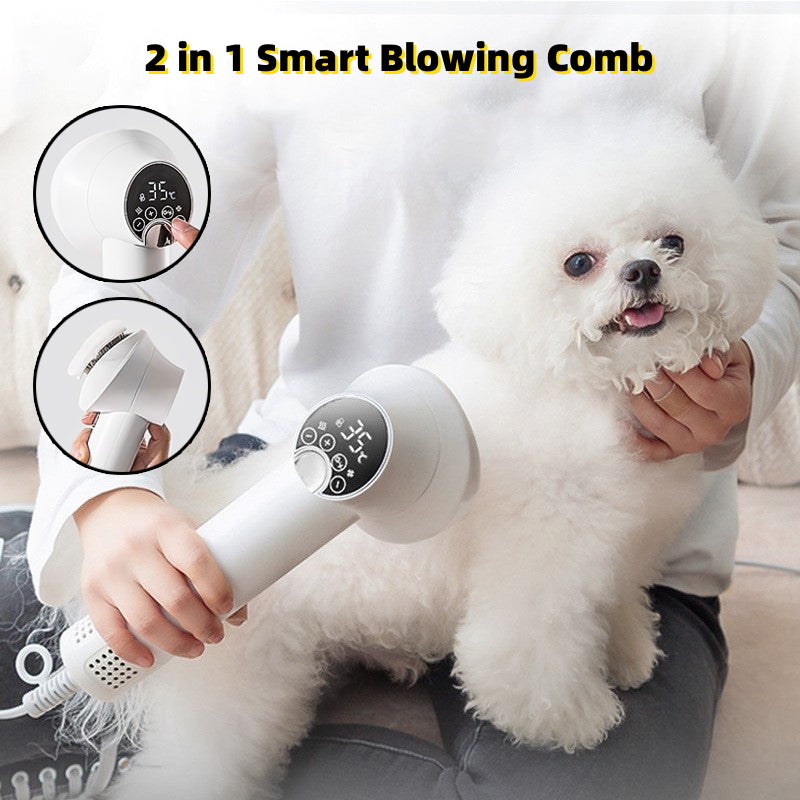 Smart Pet Hair Dryer Dog Golden Retriever Cat Grooming Hairdressing Blow & Comb Silent No Harm Pet Cleaning Supplies Pet Products
